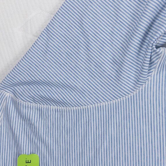 Faherty Movement Quarter Zip Pullover XL Blue Madaket Stripe NWT Stretch Knit - Picture 6 of 11